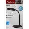 thumbnail image 1 of Lámpara de escritorio Sunbeam con cuello flexible, luz LED ajustable, negra, 1 of 7