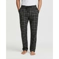 thumbnail image 3 of Real Essentials 3 Pack: Men's Soft Cotton Flannel Pajama Pants PJ Lounge Bottoms Elastic Waist Pockets (Big and Tall), 3 of 9
