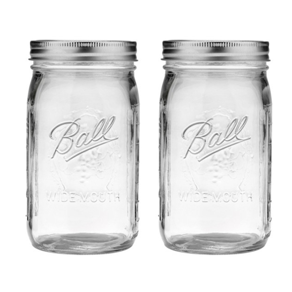 Wide Mouth Mason Jars