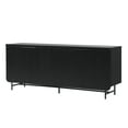 thumbnail image 3 of Walker Edison 69" Scandinavian 4-Door Reeded-Front Sideboard, Black, 3 of 16
