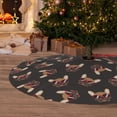 thumbnail image 6 of KLL 48" Christmas Tree Skirt Bulldog with Sunglasses Xmas Tree Skirts Mat for New Year Xmas Holiday Party Indoor Outdoor Home Decoration, 6 of 7