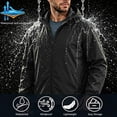 thumbnail image 4 of LONKITO Mens Rain Jackets Windproof Waterproof Windbreaker Packable with Hooded for Travel Hiking Cycling, 4 of 9