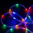 thumbnail image 3 of WYZworks 20ft Colorful LED Outside Rope Light - 8 Modes, Waterproof Permanent Outdoor Accent Lighting w/Remote, Flexible Clear Tube, ETL Certified, Exterior Christmas Patio Palm Tree Yard Ambient, 3 of 8