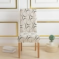 thumbnail image 2 of Beige Chair Covers for Dining Room Set of 4,Stretch Spandex Parsons Chair Slipcover 4 Pack,Washable Anti-dust Chair Seat Covers for Kitchen,Wedding,Party, 2 of 6