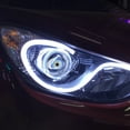 thumbnail image 4 of Led Eyes Car Accessories Cool Decoration Dynamic Headlights Remote Control Led Lenses Angel Eyes Modified Eye Light,B,2 * Led Eyes Car Accessories light 1 * Remote Control,Black, 4 of 4