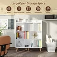 thumbnail image 6 of Sunmthink 8 Cube Storage Organizer, Open Bookcase Bookshelf, Wood Display Bookshelf, White, 6 of 7