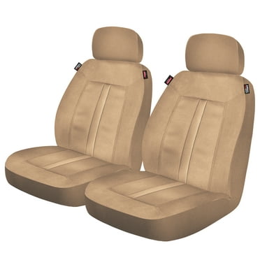 Genuine Ies 2 Piece Prestige Front Seat Covers Vegan Leather Beige 806514 Com - Beige Faux Leather Car Seat Covers