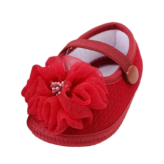 XIMIN Baby Shoes Comfortable Soft Bottom Baby Toddler Shoes Children Shoes Oversized Flower Socks Shoes Lightweight Barefoot Flexible