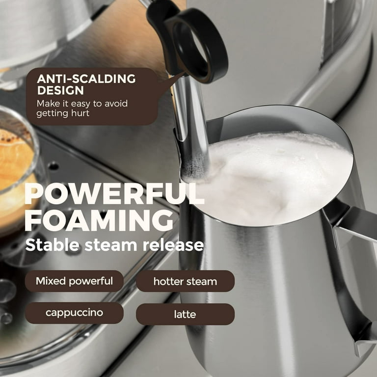 ILAVIE Espresso Coffee Machine, Espresso Maker for Home, 20 Bar Stainless  Steel Coffee Maker Espresso, Latte&Cappuccino Maker, 0.9L Water Tank, New 