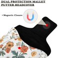thumbnail image 3 of Haosy Different Wildflower Golf Mallet Putter Cover Strong Magnetic Leather Golf Club Headcover Closure, 3 of 7