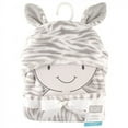 thumbnail image 2 of Hudson Baby Infant Hooded Animal Face Plush Blanket, Zebra, One Size, 2 of 3