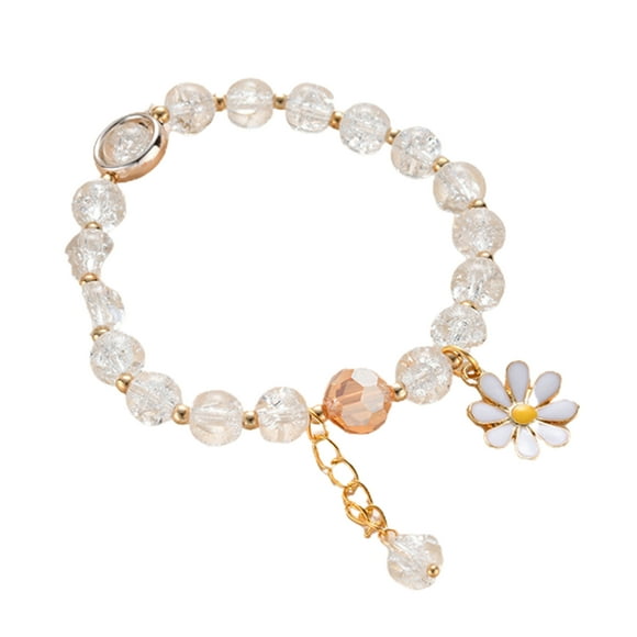 Koszal Bracelet Faux Cristal Exquis Femmes Attrayant Bracelet de Tournesol pour Cadeau
