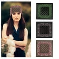 thumbnail image 2 of Yokua Motorcycling Head Scarf Music Festival Kerchief Street Dance Flower Bandanas, 2 of 14