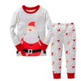 thumbnail image 1 of Pijamas de Navidad para bebés, niños y niñas, traje de reno, Papá Noel, Año Nuevo, conjunto de ropa de dormir de dibujos animados, ropa para niños pequeños, 1 of 4