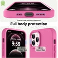 thumbnail image 2 of Funda de Silicona Engrosada para iPhone 12 Pro Max, Pitaya, 2 of 6