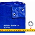 thumbnail image 4 of TARP SUPPLY Inc. 15'x20' Mutipurpose Blue Poly Tarp with Aluminum Grommets and Rope Reinforced Edges,Waterproof,UV Resistant Lightweight 5 Mil Protective Cover for Car,Camping,Outdoor, 4 of 9