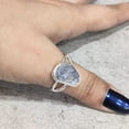 thumbnail image 3 of Natural Tanzanite Ring, Rough Tanzanite Gemstone Ring, December Birthstone, Hammered, 925 Sterling Silver, Womens Ring, Christmas, Thanksgiving, Handmade, Statement Jewelry, Rough Gemstone Jewelry, 3 of 6