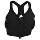 thumbnail image 1 of Sujetador deportivo con cremallera frontal transpirable, sujetador acolchado con tiras para mujer, sujetador de entrenamiento con espalda cruzada inalámbrica, negroNegro L, 1 of 9