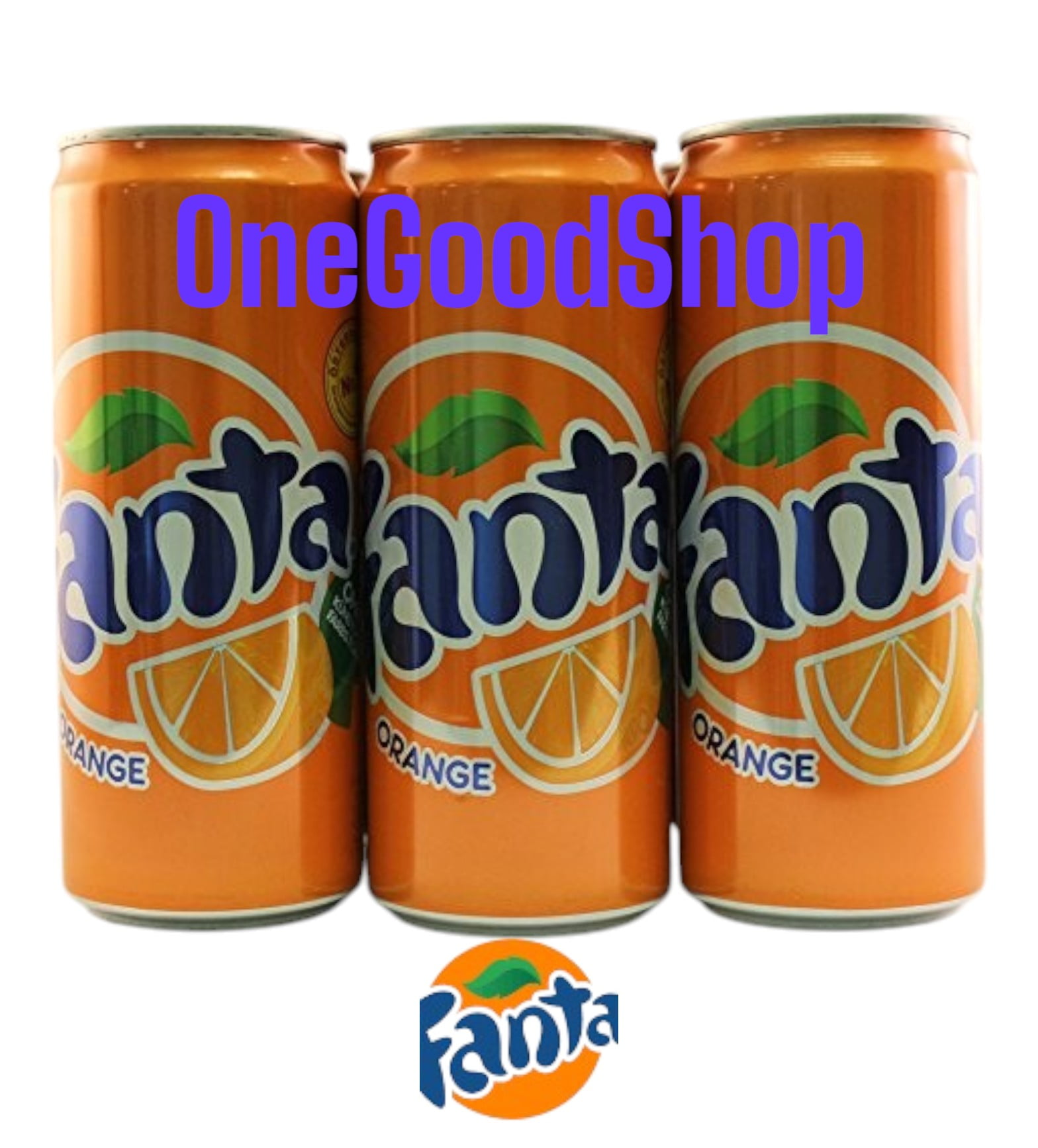 Fanta Orange Soda (European Import) (6 x 0.33 L Cans)