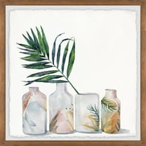 Parvez Taj Tropic Palm Vases Framed Wall Art