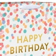 thumbnail image 3 of American Greetings 20" Jumbo White Birthday Gift Bag for Her, Scattered Dots (1-Count), 3 of 4