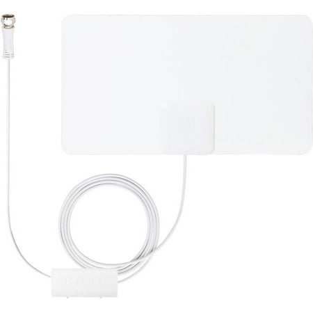 Antop Indoor Thin HDTV Antenna, 30-45 Mile-Range, Black/White Antop Indoor Thin HDTV Antenna, 30-45 Mile-Range, Black/White