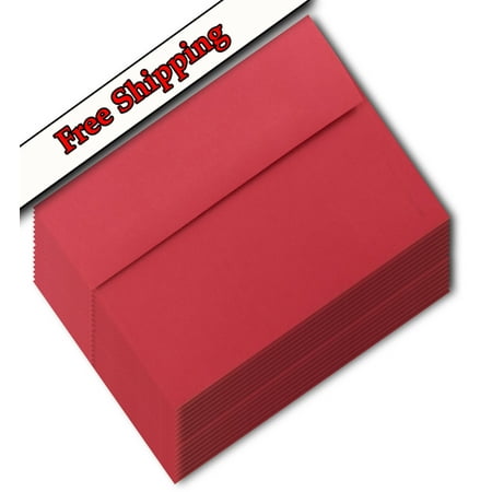 Holiday Cards With Photos Holiday Red 25 Pack Envelopes A7 (5-1/4? X 7-1/4?) for 5? X 7