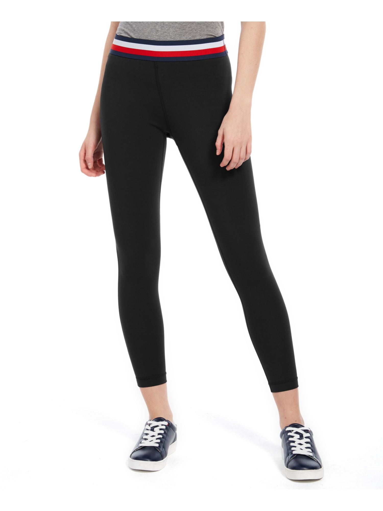 TOMMY HILFIGER Womens Black Striped 