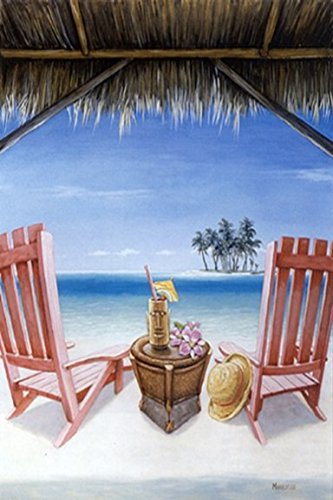 特別価格Island Retreat by David Morracco 36#xA0;X 24アートプリントポスターTropical  Paradise好評販売中