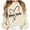 Beige, variant on Mama Sweatshirt, Custom Mama with Children's Name on Sleeve, Mother's Day Black S