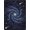Blue Gold, Pattern 1, variant on ODIKA 8'x10' Washable Area Rug Nebula Starry Vortex Meteorite Astrology Uranus Themed Galaxy Flowing Dynamic for King Size Bedroom Under Bed, Master Suite, Non-Shedding, Easy Care