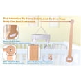 thumbnail image 4 of Soporte móvil Soporte móvil para cuna de bebé eccomum Soporte de madera para cuna de bebé Soporte giratorio de 360 ° con altura ajustable Fácil instalación Kisdream Soporte móvil, 4 of 7