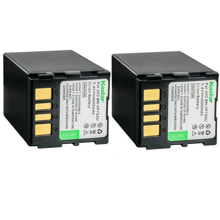 Kastar BN-VF733 Battery 2-Pack Replacement for JVC GZ-MG505AS GZ-MG505B GZ-MG505E GZ-MG505EK GZ-MG505EX GZ-MG505S GZ-MG505U GZ-MG505US GZ-MG20 GZ-MG20AA GZ-MG20AC GZ-MG20AG GZ-MG20AH Camera