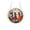B001- Style A, variant on Fall Hanging Decor, Halloween Window Decor, Witch Decorations Outdoor, 8 Inch Round Acrylic Puzzle Hanging Sign, Ghost and Jack-O'-Lantern Design, for Halloween and Fall Home