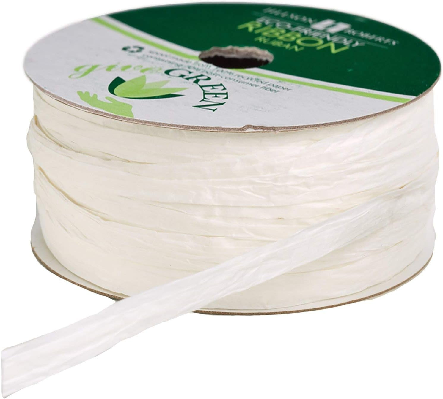 6 Spool-Count 1/4" x 50' Paper Raffia Ribbon Available in 3 Different Assortments, Pretty Pastels
