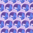 thumbnail image 1 of Ahgly Company Machine Washable Indoor Square Transitional ly Purple Area Rugs, 7' Square, 1 of 7
