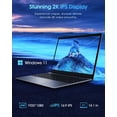 thumbnail image 2 of Ordenador portátil CHUWI HeroBook Pro de 14,1 pulgadas, 8 GB de RAM y 256 GB SSD, Windows 11, 2 of 5
