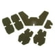 thumbnail image 4 of Juego de 5 parches adhesivos para cierre de casco WST-AF de Newmind Verde, 4 of 6