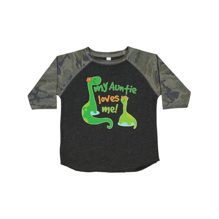 

Inktastic My Auntie Loves Me Dinosaur Gift Toddler Boy Girl T-Shirt