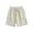 #01 White 【Daily Essentials: Mix & Match All Colors】, variant on Women's Linen Shorts with Pockets Elastic Waist Drawstring Casual Summer Shorts Solid Color Loose Fit Comfy Breathable Lounge Wear Travel Essentials for Women | Aestivo,White L
