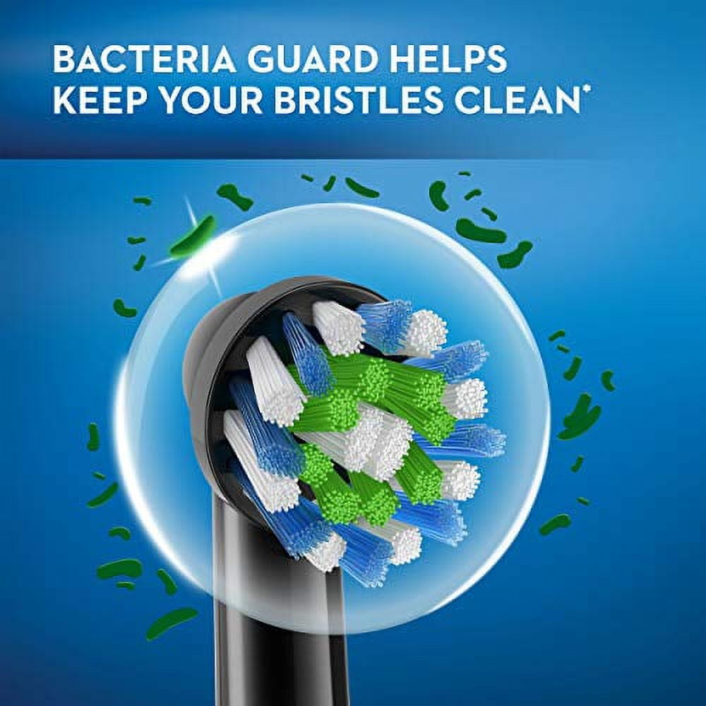 Oral-B Crossaction Electric Toothbrush Replacement Brush Head Refills, Black, 4 Count