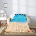 thumbnail image 2 of Sikiie Boards and Beach Cozy Flannel Fleece Throw Blanket: Lightweight & Thick for All Seasons - Perfect for Women, Men, & Kids"80"x60", 2 of 6