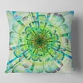 thumbnail image 2 of Designart Light Blue Digital Flower Petals Close up - Floral Throw Pillow - 18x18, 2 of 5
