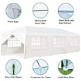 thumbnail image 4 of EDOEMSE 10'x30' Outdoor Canopy Tent, Heavy Duty Party Wedding Event Tent with 7 Sidewalls, 4 of 8