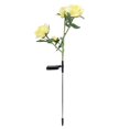thumbnail image 2 of Luz de flor con energía solar, luz de rosa solar 4 Luz de flor de rosa impermeable Lámpara de rosa LED para exteriores Integración perfecta, 2 of 8