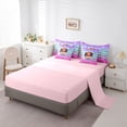 thumbnail image 5 of Castle Fairy Inspirational Girl Twin Bedding 7-Piece,Butterfly Quote Art Bedding Comforter Set,Purple, 5 of 7
