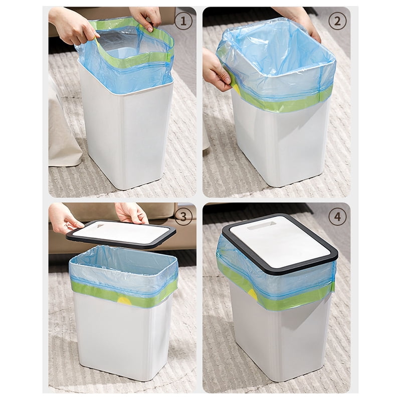 Bathroom Trash Can Garbage Can With Lid Trash Bin Large Capacity For Kitchen Bedroom Living Room Toilet Trash Can