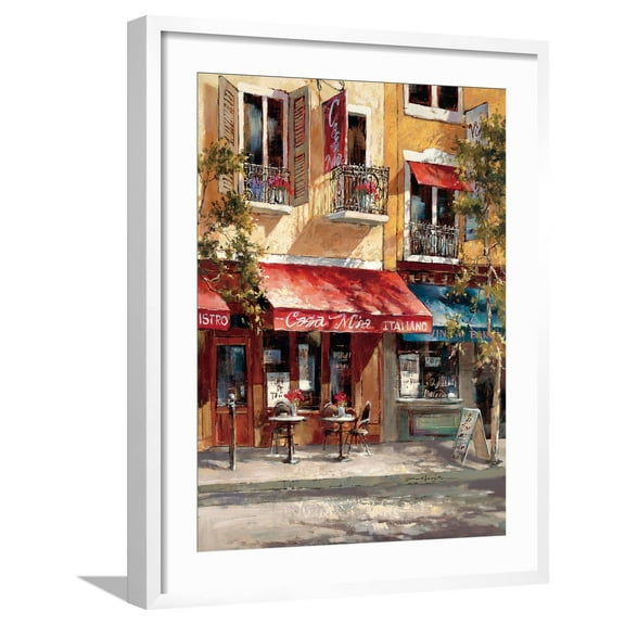 Art.com Casa Mia Italiano Art Print by Brent Heighton, White Frame Wall Art, 23" x 29"