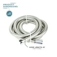 thumbnail image 2 of 8' Stainless Steel Replacement Hose, 2 of 2