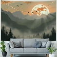 thumbnail image 4 of Boho Mountain Sun Tapestry Simple Art Sunrise Nature Tapestry Sunset Landscape Abstract Aesthetic Wall Bedroom Living Room Decor College Dorm Wall Hanging, 4 of 6